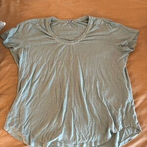 Sage green hemp blend short sleeved Tee